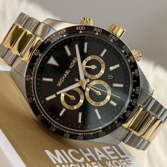 Michael Kors Men’s Chronograph Two-Tone Stainless Steel Watch
Case Size: 45mm - Picture 2 of 10